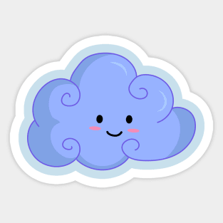 Happy Cloud Sticker